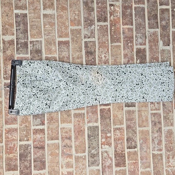 Tory Burch Green And White Floral Printed Silk Trouser Set Size 2 - Picture 5 of 10